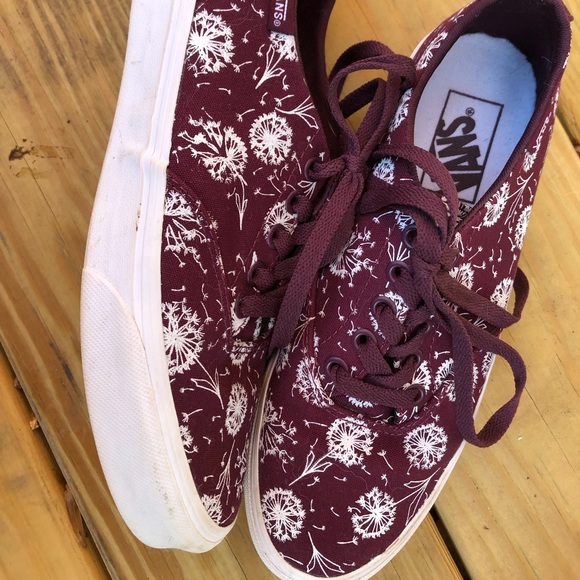 Vans Shoes - Vans sneakers with dandelion print size 7